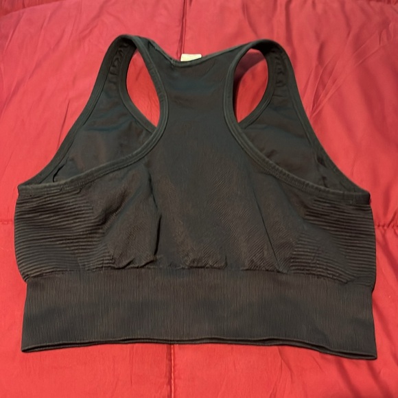 (NWOT) Oiselle Dark Grey Racerback Sports Bra - size M - Picture 2 of 3